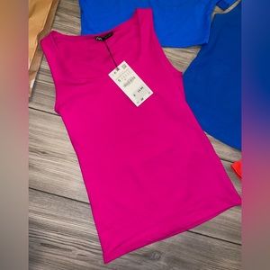 Zara seamless fuschia tank